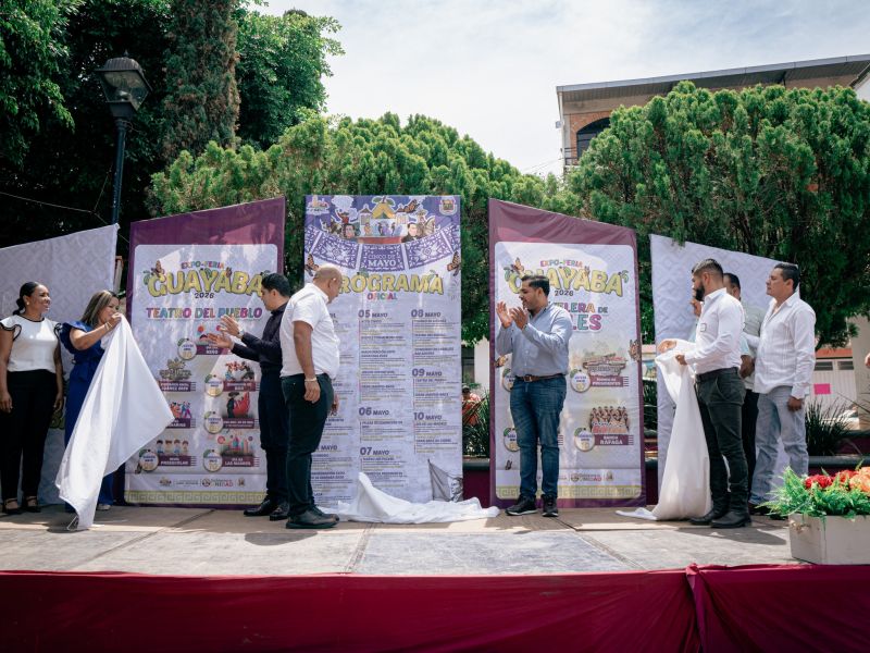 Develación del Bando Solemne de la Expo/feria de la Guayaba 2026.
